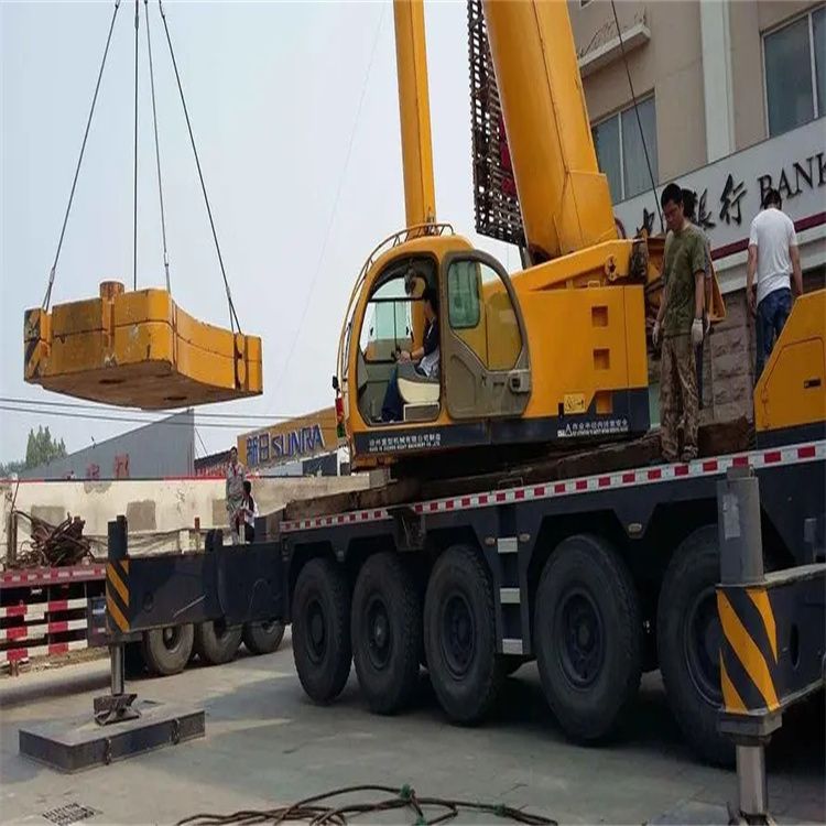 南阳当地吊车出租|机器吊装|75吨|工厂搬迁服务